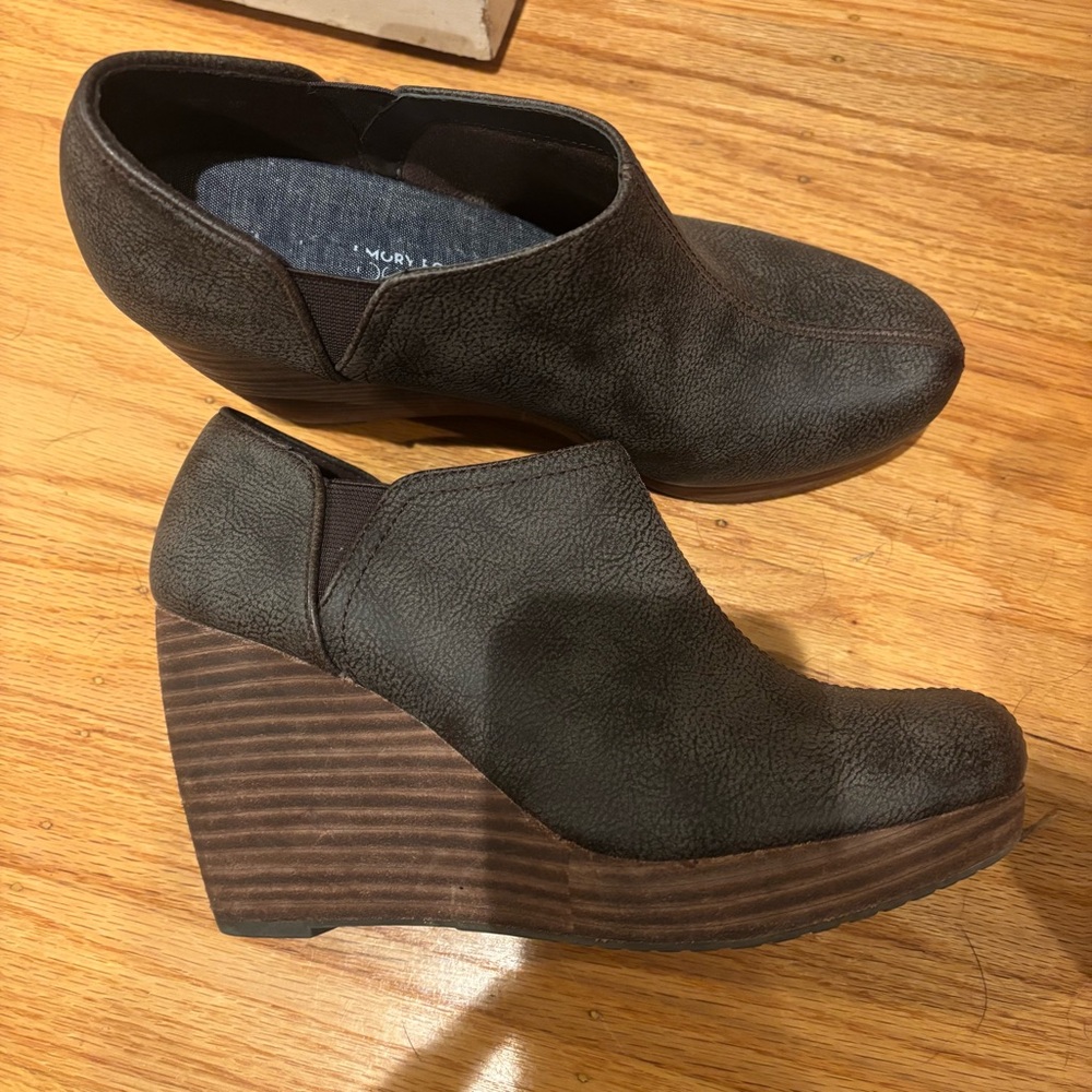 Dr. Scholl's Dark Brown Wedge Shoes